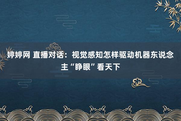 婷婷网 直播对话：视觉感知怎样驱动机器东说念主“睁眼”看天下