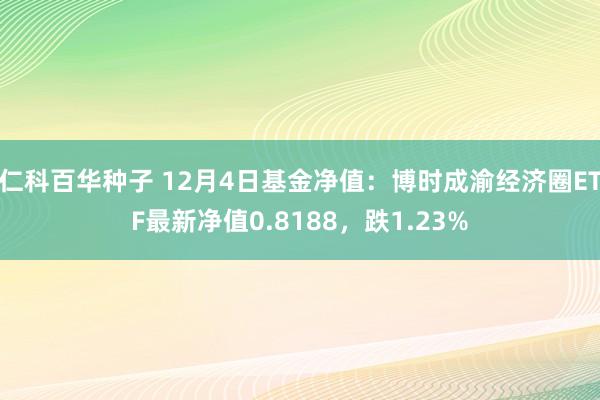 仁科百华种子 12月4日基金净值：博时成渝经济圈ETF最新净值0.8188，跌1.23%