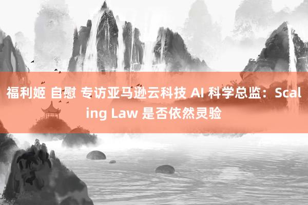 福利姬 自慰 专访亚马逊云科技 AI 科学总监：Scaling Law 是否依然灵验