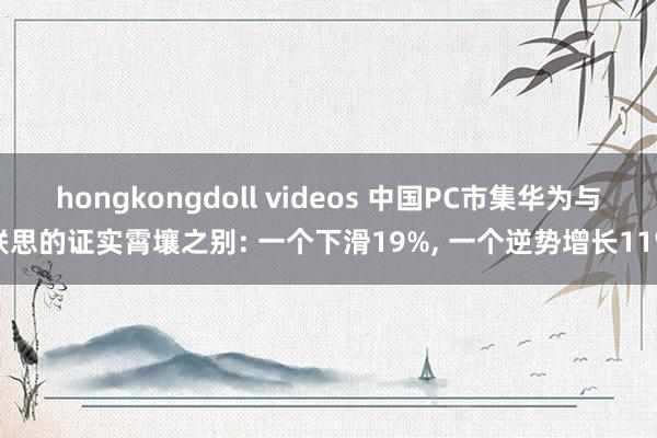 hongkongdoll videos 中国PC市集华为与联思的证实霄壤之别: 一个下滑19%， 一个逆势增长11%