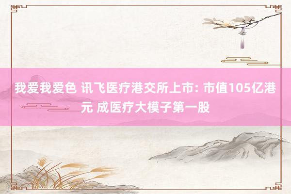 我爱我爱色 讯飞医疗港交所上市: 市值105亿港元 成医疗大模子第一股