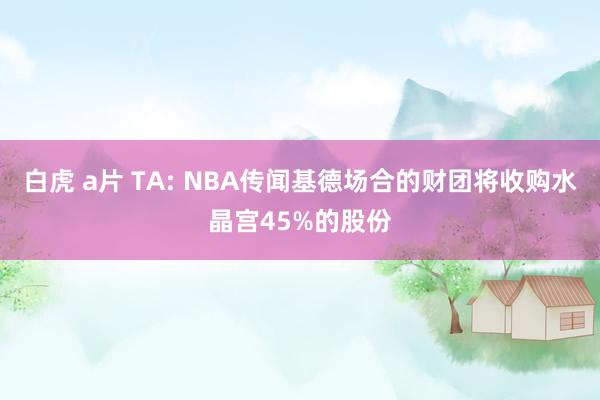 白虎 a片 TA: NBA传闻基德场合的财团将收购水晶宫45%的股份